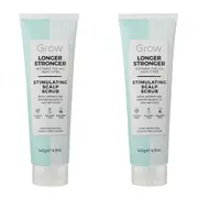 2x Grow Longer Stronger Stimulating Scalp Scrub Care/Styling For All Hair Type