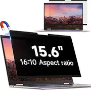 IPROKKO Laptop Magnetic Privacy Screen 15.6 Inch for Hp/Dell/Acer/Lenovo/ThinkPad/Asus/Sony, Removable 16:10 Aspect Laptop Privacy Shield, Anti Blue Light Glare 15.6in Laptop Privacy Filter