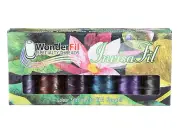 WonderFil InvisaFil Deepest Delectable Darks Cottonized Polyester Thread Pack