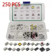 250 Count Tactile Switch Assortment Kit for Car Remote Control and DIY Projects