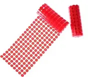 FIXOSHEE 900Pcs Red Round Self Adhesive Dot Tapes for DIY Projects Strong Grip Loop Tape Backing for Easy Application and Removal