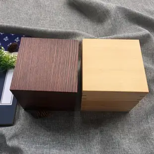 日式木質分格九宮格三層飯盒野餐盒便當盒復古壽司盒木制家用餐盒