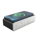 5W Electric Alarm Clock Non Slip Digital Thermometer Clock Multifunctional PLM