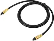 1 PC Audio Line Stereo Audio Cable Optical Accessories Audio Accessories Tv Sound Bar Digital Cable for Home Theater Fiber Male to Male Cord Digital Audio Optical Cable Black Alloy OSALADI