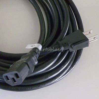 25' FENDER Extra Long HEAVY DUTY Amplifier 16ga POWER CORD AMP Cable AC Guitar