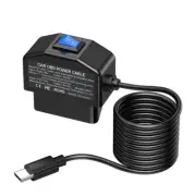 OBD Power Cable for Dash Camera OBD2 to Type C USB C/Micro 24 Hours Surveillance