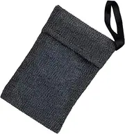 HINZIC Exfoliating Soap Bag for Soap Bar, Mesh Bar Soap Saver, Body Scrubber Foaming Pocket Pouch Gray Sponge Exfoliator for Shower and Bath Women Men