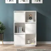 NNEVL Highboard White 74x35x117 cm Solid Wood Pine