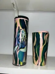 Starbucks Artist Series Tumbler Set - Mermaid & Abstract Jungle Design - Limited