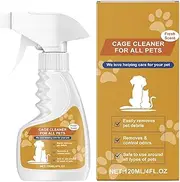 Krujecnt Dog Odor Eliminator Spray | 120ml Natural Deodorizing Spray,Crate & Cage Cleaner, Long Lasting Cage Cleaner, Refreshing Pet Supplies for Pets, Dog Cages, Home