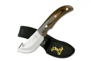 Elk Ridge Wood Gut Hook Skinner Knife
