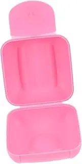 BEBEMOKO Box Feminine Care Menstrual Cups Storage Bins with Lids Menstrual Bag Organizer Portable Container Case Portable Pouch Carrier Cups Case Holder Period Holder Pink Plastic re-usable