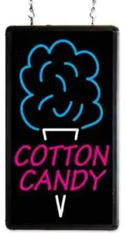 Benchmark 92005 Cotton Candy LED Merchandising Sign Ultra-Bright