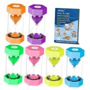 Sand Timers for Kids, 1/2/3/5/10/30 Minutes Acrylic Hourglass Sand Clock,