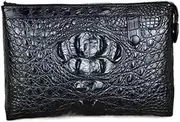 [KOehLy] Men's Second Bag, Genuine Leather, Large Capacity, Black, Black, M