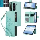 Case Leather Zipper Wallet Flip Stand Cover For Samsung Galaxy Z Fold 6 5 4 3
