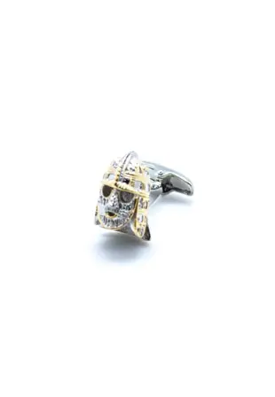 The Shirt Bar Gold and Silver Terracotta Soldier Mask Cufflink