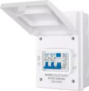 Live Electrical 4 Way Metal Enclosure c/w 63A 30mA RCD + B6A & B32A MCB White