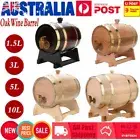 1.5L/3L/5L/10L Wooden Timber Red Wine Oak Barrel Whisky Rum Brewing Keg Home Bar