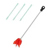 Epoxy Mixer for Drill-5 Gallon Paint and Epoxy Resin Mixing Attachment-11.8inch Stirrer Paddle for Drills-3 Stir Sticks Red