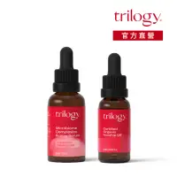 在飛比找momo購物網優惠-【trilogy】有機全效純玫瑰果油 20ml + 益生菌修