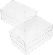 OSALADI 6 Pack Cassette Tape Storage Box High Clarity Plastic Record Cassette Case Holder