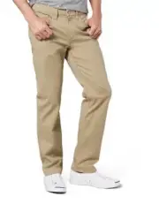 Dockers Classic Fit All-Season Flex Jean-Cut Tech Pants Khaki (36, 48)