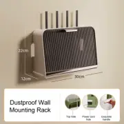 Hanging Wireless Wifi Router Shelf Storage Box Wall ABS Plastic Organizer Box Ca