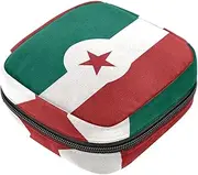 Period Bag,Sanitary Napkin Storage Bag,Flag Pattern,Tampon Bag for Purse