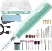 Cordless Rotary Tool Kit, Electric Resin Drill & Polishing Kit, 5-Speed