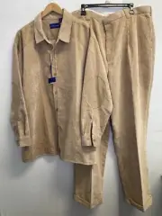 Vintage Tony Blake Corduroy Suit Jacket Set Mens XL 46/34 Velour Hip Hop 90s Y2K