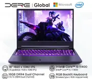 Dere GT1 Gaming Laptop 16" IPS Dual Channel 16GB RAM 512GB SSD Intel Core i5 Windows Notebook RGB Backlit Keyboard pc Computer