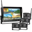 Digital Wireless 10.1"DVR Monitor 4x 1080P Reversing Camera 12-36v Truck Caravan