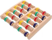 Healeved 1Pc Wooden Roller Foot Massager Chic Relief Tool for Feet Easy to Use Labor Saving Design Portable Massage Therapy Refresh Tired Muscles