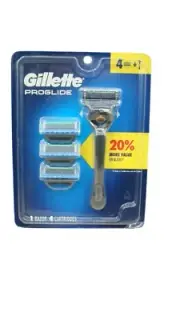 Gillette Men's ProGlide Shaving Bundle 1 Razor Handle + 4 5-Blade Cartridges NIP