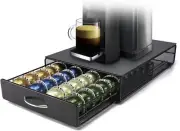 Nespresso Vertuoline Capsule Storage Drawer Vertuo 40 Pod Holder Metal