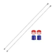 2pcs 30"/75cm Airless Painting Spray Sprayer Gun Tip Extension Pole Rod Silver