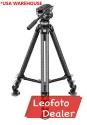 Leofoto LVC-253C+BV-20 Twin Leg Video Tripod with Fluid Head