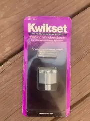 Kwikset No. 322 Sliding Window Lock for Aluminum Frame Windows.