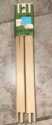 VTG Needlepoint Crewel Cross-stitch Stretcher Bars (1) Pair 10” By Howell New