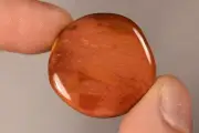 *MOOKAITE* Flat Stone 3cm 11.2g Palm Worry Thumb Healing, Strength Decisions