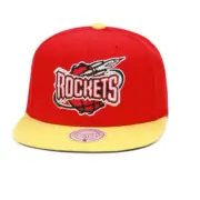 Mitchell & Ness Red/Yellow NBA Houston Rockets Reload 2.0 Snapback Hat - OSFA