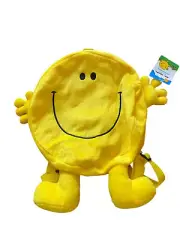 Mr Happy Character Plush Yellow Backpack Mr Men Christmas Gift