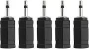 5PCS 2.5mm Mono to 3.5mm Mono Jack Adapter Compatible with Mobile Phones MP3 and Other Devices with 2.5mm Interface Mono Audio Jack Adapter