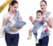 Baby Wrap Carrier, 3-in-1 Toddler Sling, 0-48 Months, with Storage Function