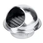 Dryer Vent 4 Inch Round Exhaust Vent - Upgrade 304 Stainless Steel Wall Vent ...