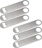 Speed Bottle Opener Stainless Steel Beer Flat Bar Cap Bartender Blade Sublimation Drink Heavy Duty Can Solid Kitchen Remover Restaurant Summer Holiday Party Blanks Durable Supplies Hang Silver 6X