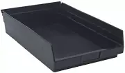 Quantum Storage QSB110BK 8-Pack 4" Hanging Plastic Shelf Bin Storage Containe...