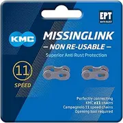 KMC Unisex's 11 Speed EPT MissingLink Joining Link, Dark Silver, 2 Pairs