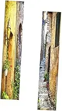 HAWILLOSCH 1 Pair Door Decals Removable Self Adhesive Door Mural Stickers for Home Decor Nature Inspired Wall Art for Living Bedroom Closet